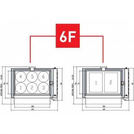 Four lectrique digital pour pizzas et gastronomie 2 chambres 6 pizzas 33cm