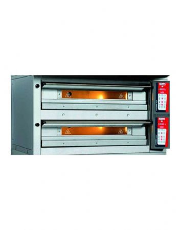 Four lectrique digital pour pizzas et gastronomie 2 chambres 9 pizzas 33cm