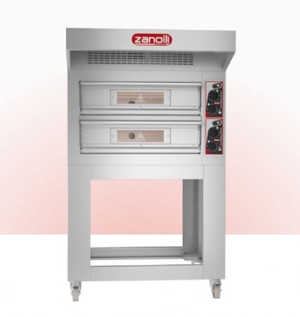 Four lctrique 2 chambres pour pizza 33cm avec plan rfractaire