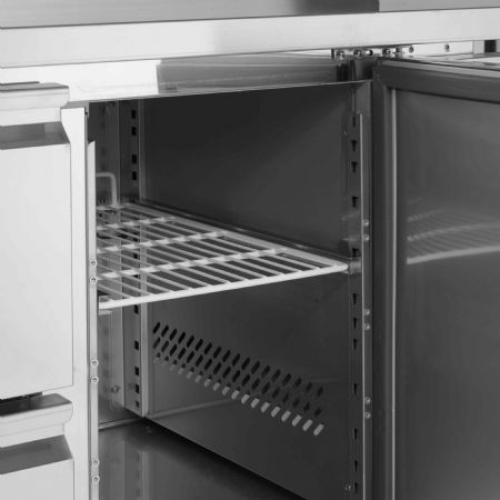 Refroidisseur de comptoir GN1/1 - 1 porte vitrée et 4 tiroirs GN1/1 - Tefcold - CK7340