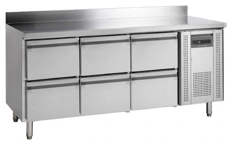 Refroidisseur de comptoir GN1/1 inox 402 L -2 à +10 °C positive - Tefcold - CK7360