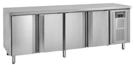 Réfrigérateur de comptoir GN1/1 avec 4 portes pleines - Tefcold - CK7410X1