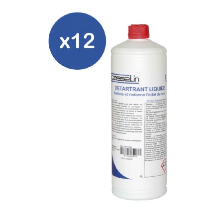 Lot de 12 dtartrants liquides 1 litres