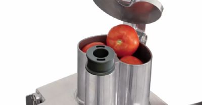 Coupe l�gumes professionnel de table noir monophas� 150kg/h avec 5 disques inclus - 375 trs/min