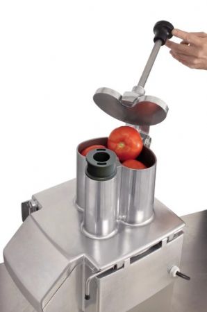 Coupe l�gumes professionnel de table inox monophas� 150kg/h avec 5 disques inclus - 375 trs/min