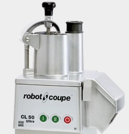 Coupe l�gumes professionnel de table inox monophas� 150kg/h avec 5 disques inclus - 375 trs/min