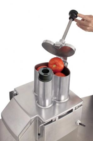 Coupe l�gumes professionnel de table inox triphas� 150kg/h avec 5 disques inclus - 375 - 700 trs/min