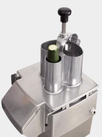 Coupe l�gumes professionnel de table inox triphas� 150kg/h avec 5 disques inclus - 375 - 700 trs/min