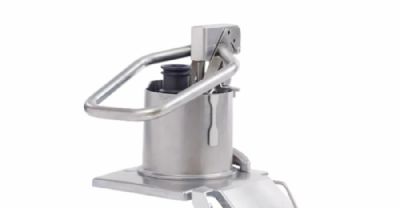 Coupe l�gumes professionnel avec chariot inox � roulettes 400kg/h - 375 � 750 trs/min