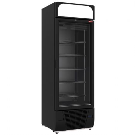 Armoire réfrigérée négative vitrée 496 litres avec 6 niveaux et caisson lumineux noire - Diamond Promo - CLN53-SB Armoire réfrigérée négative vitrée 496 litres avec 6 niveaux et caisson lumineux noire - Diamond Promo - CLN53-SB
