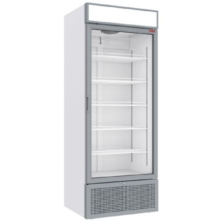 Armoire réfrigérée vitrine ventilée positive blanche avec caisson lumineux 715 L - Diamond Promo - CLP72-SW Armoire réfrigérée vitrine ventilée positive blanche avec caisson lumineux 715 L - Diamond Promo - CLP72-SW