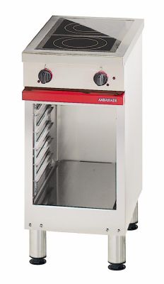 Cuisinière électrique 2 plaques vitrocéramiques de 2,1 kW sur armoire ouverte - Profondeur 650mm Cuisinière électrique 2 plaques vitrocéramiques de 2,1 kW sur armoire ouverte - Profondeur 650mm