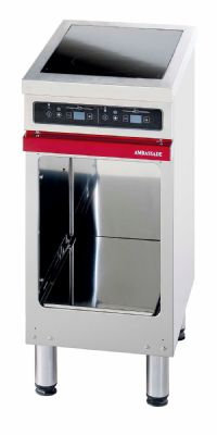 Cuisinire lectrique 2 plaques  induction sur armoire ouverte - Profondeur 650mm