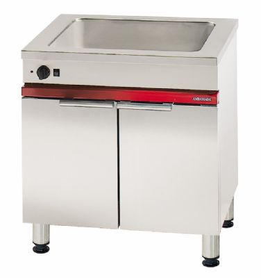 Bain marie GN 2/1 sur armoire chauffante GN 2/1 - 800x650x900 mm Bain marie GN 2/1 sur armoire chauffante GN 2/1 - 800x650x900 mm