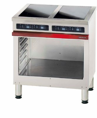 Cuisinire lectrique 4 plaques  induction sur armoire ouverte - Profondeur 650mm