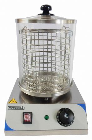 Chauffe-saucisses inox Cylindre en verre diamètre 200 mm- Casselin - CMH2B