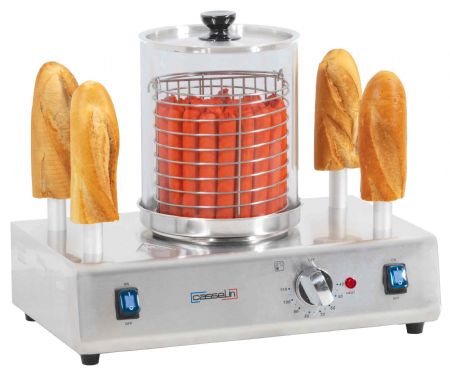 Machine à Hot-dog 4 plots chauffants Monophasé - Casselin - CMH4