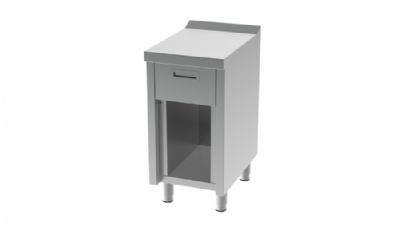 Plan neutre sur placard ouvert avec tiroir - 400x600x865 mm Plan neutre sur placard ouvert avec tiroir - 400x600x865 mm