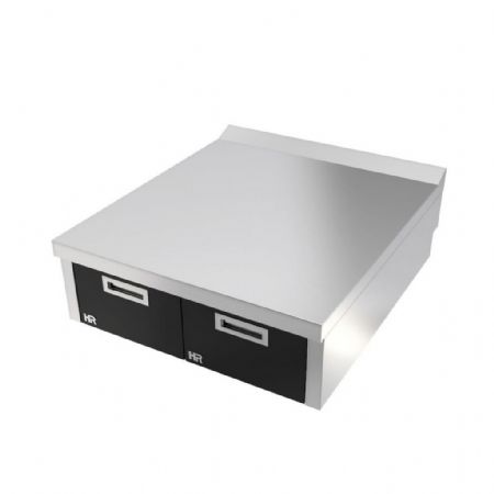 Élément neutre ligne de cuisson 900 en inox avec tiroirs à poser 800x930x316 mm - Hr Fainca - CN9008S