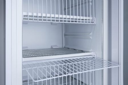 Congélateur vertical professionnel blanc 1 porte vitrée chauffante 320 L - Coolhead - CNG 390