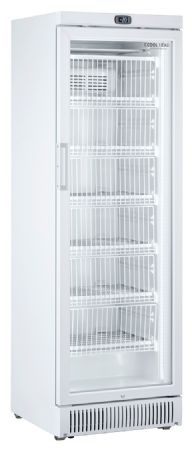 Congélateur vertical professionnel blanc 1 porte vitrée chauffante 320 L - Coolhead - CNG 390