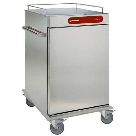 Chariot de Débarrassage neutre isolé pour repas, 10 GN 2/1, 799x876x1190 mm - Diamond - CNS10