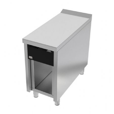 Élément neutre ligne de cuisson 900 tiroir à poser en acier inox AISI 304 400x930x865 mm - Hr Fainca - CNS9004E