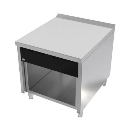 Élément neutre ligne de cuisson 900 tiroir à poser en acier inox AISI 304 800x930x865 mm - Hr Fainca - CNS9008E
