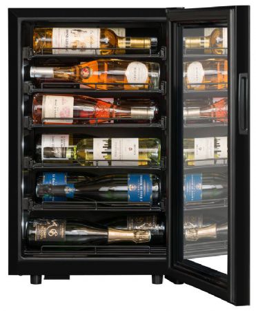 Cave  vins de service 1 porte vitre - 22 bouteilles