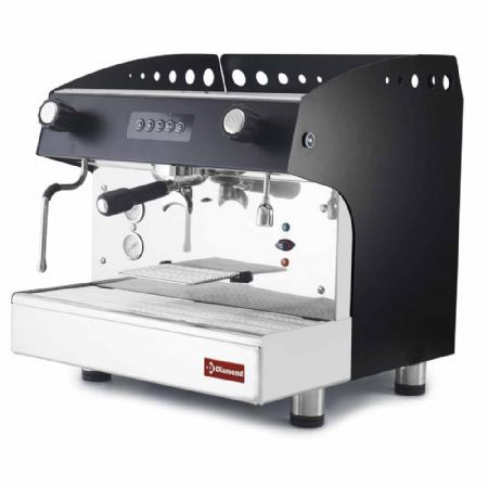 Distributeur à café professionnel automatique 1 groupe noir chaudière 5 litres et robinet vapeur - Diamond Promo - COMPACT/1EB Distributeur à café professionnel automatique 1 groupe noir chaudière 5 litres et robinet vapeur - Diamond Promo - COMPACT/1EB
