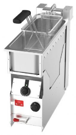 Friteuse professionnelle encastrable capacité 8 L dimensions 200x600x445 mm - Valentine - CORE200E