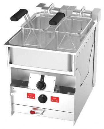 Friteuse professionnelle électrique à poser capacité 18 L dimensions 400x600x445 mm - Valentine - CORE400E
