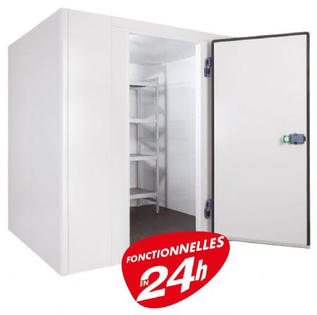 Chambre froide complète avec groupe positive isolation 60 mm 2020x2020 mm - Furnotel - CP164