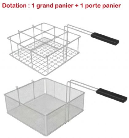 Cuiseur à pâte électrique sur meuble avec programme 22+22 L - 800x800x1273 mm