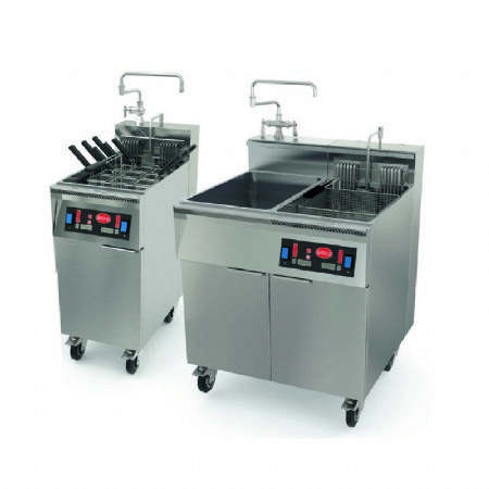 Cuiseur  pte lectrique sur meuble avec programme 22+22 L 9 paniers + 1 - 800x800x1273 mm