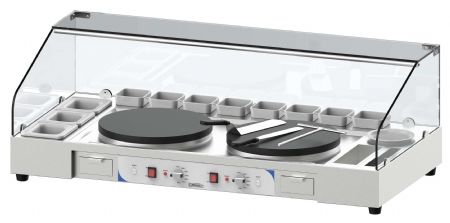 Crêpière Plan de travail double électrique - Casselin - CPACCD40E