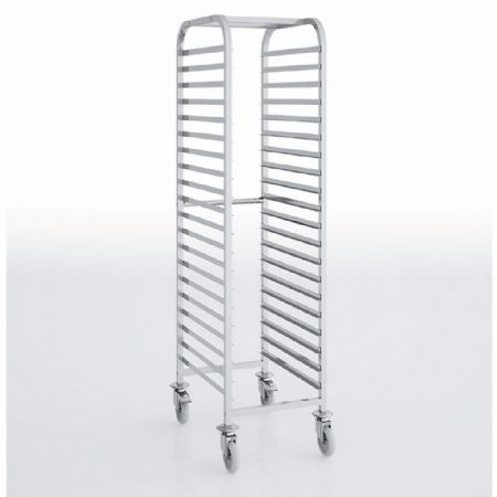 Chariot Porte assiette 20 niveaux pour plateaux 600x400 mm avec roues freinées - Eratos - CPAD-64