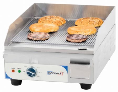 Plaque à Snacker électrique compacte premium rainurée Monophasé 2200 W - Casselin - CPASPMRP