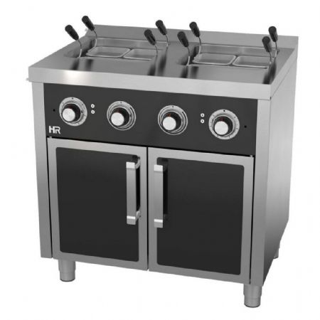 Cuiseur à pâtes pro profondeur 600 Monophasé 2 cuves 25+25 L 12000 kW - Hr Fainca - CPE25L25L600E