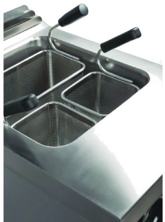 Cuiseur à pâtes électrique sur placard avec porte 1 cuve 25 litres - 6 kW - 400x600x880 mm