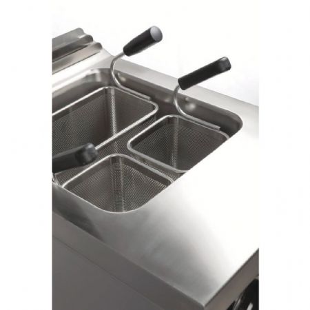 Cuiseur à pâte pro profondeur 600 Gaz 1 cuve 25 L 9600 kW - Hr Fainca - CPG25L600E