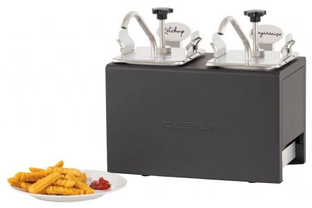 Pompe à sauce froide double 2 x 2,5 litres - Casselin - CPSF2