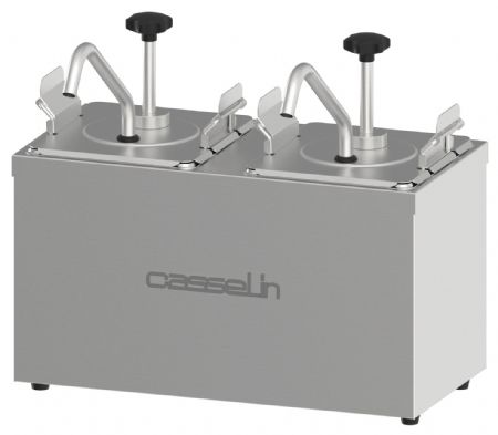 Pompe à sauce neutre double 2 x 2,5 litres - Casselin - CPSN2