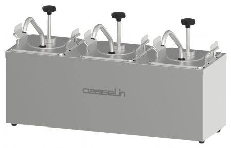 Pompe à sauce neutre triple 3 x 2,5 litres - Casselin - CPSN3