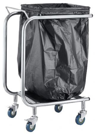 Refroidisseur de déchets professionnel Porte sac poubelle mobile - Casselin - CPSPM