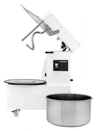 Ptrin  spirale blanc tte relevable et cuve amovible 12Kg - 16L avec 2 vitesses