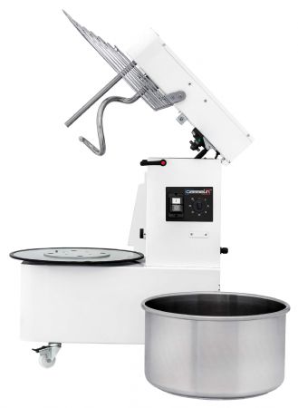 Pétrin à spirale tête relevable et cuve amovible 2 vitesses 17Kg - Casselin - CPSTRCA2V17