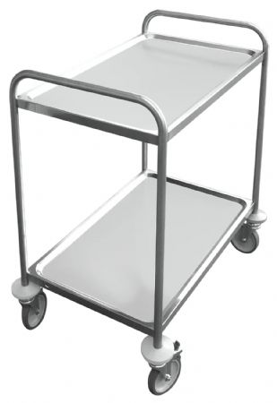 Chariot Porte assiette Service chariot acier inoxydable 2 niveaux - Redfox - CR 082