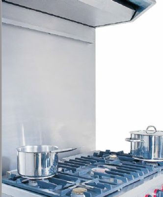 Habillage arrière inox avec support ustensiles - 1000x15x930 Habillage arrière inox avec support ustensiles - 1000x15x930