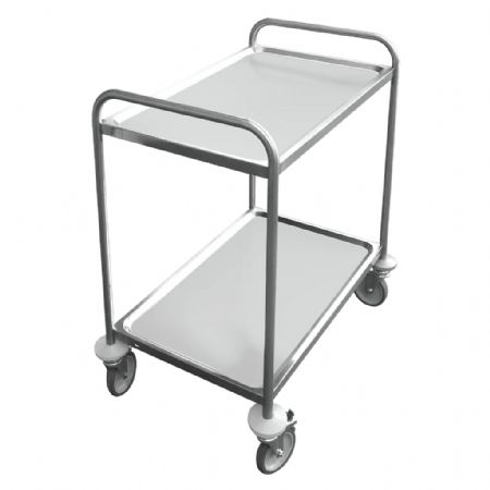 Chariot de service à 2 niveaux longueur 1000 compatible température jusqu’à 70°C